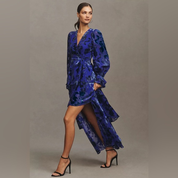 Hutch Bardot Long-Sleeve Floral Wrap Dress - Picture 5 of 6